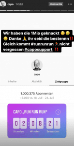 Capo hat seit wenigen Stunden seine erste Million! - Raptastisch