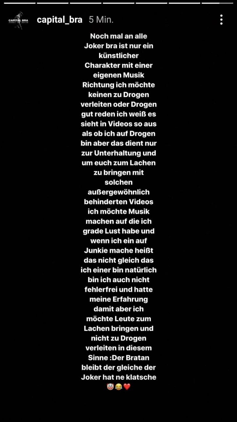 Capital Bra Ich Bin Nicht Wegen Geld Gegangen