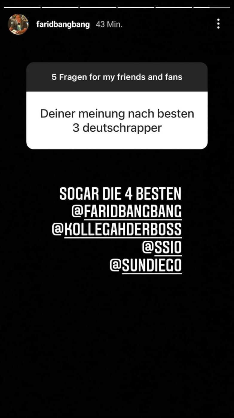 Laut Farid Bang Das sind die 4 besten Rapper Deutschlands Raptastisch