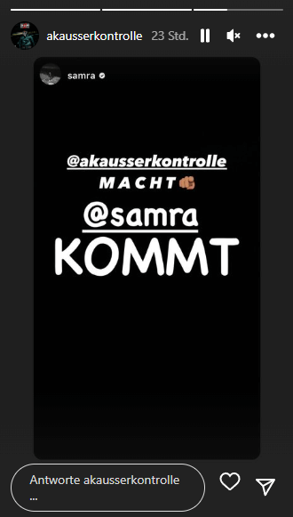 Samra und AK Ausserkontrolle via Instagram