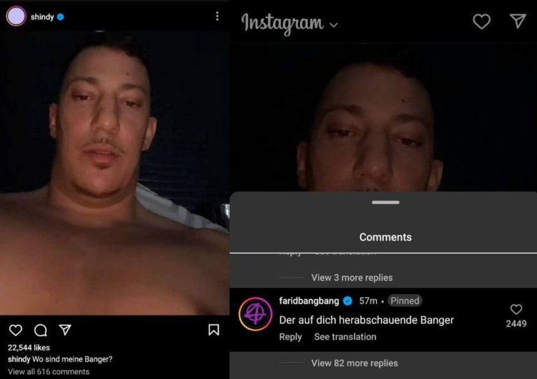 Shindy macht sich über Farid Bang lustig der antwortet direkt