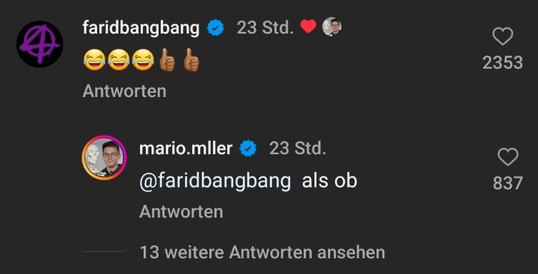 Farid Bang reagiert auf Video von Mario Müller