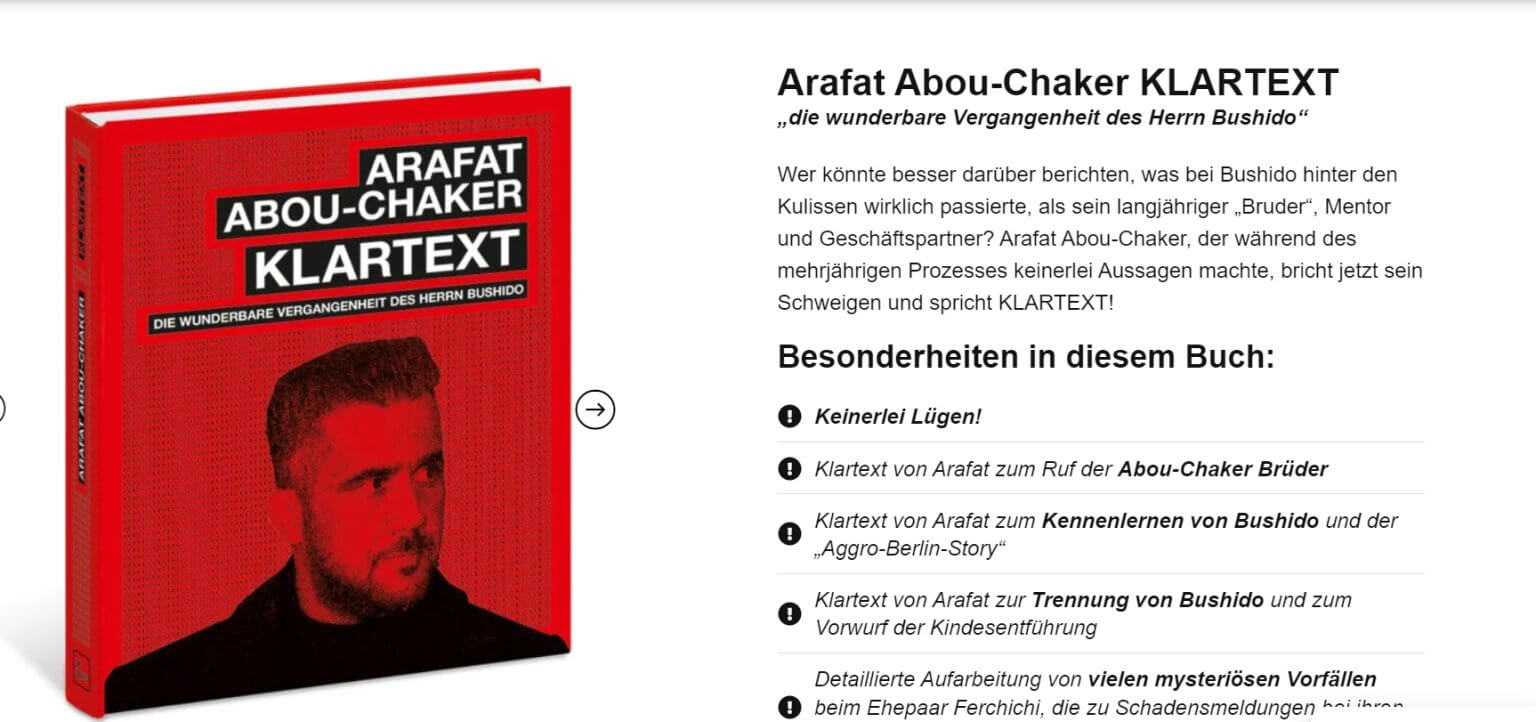 "Klartext" Arafat AbouChaker veröffentlicht Buch über Bushido Raptastisch