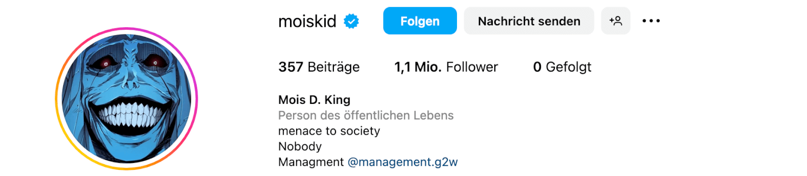 Mois Instagram-Account