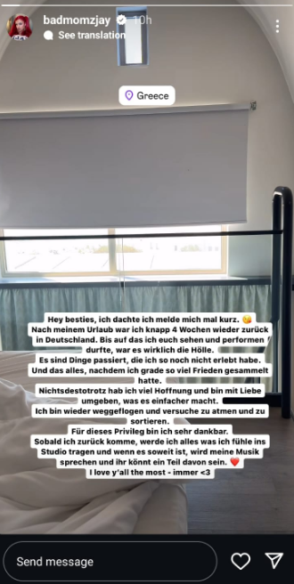 Badmómzjay mit Horror-Geschichte