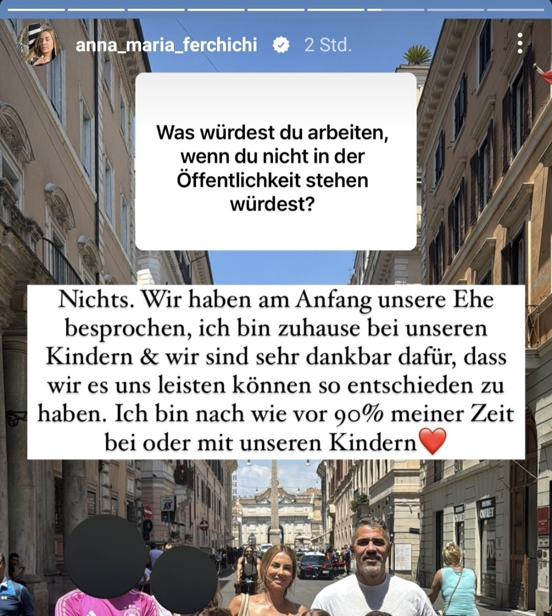 Anna-Maria Ferchichi beantwortet Fan-Frage