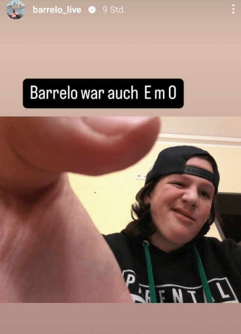 Barrelo mit 15 Jahren