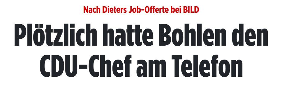 Dieter Bohlen möchte in die Politik