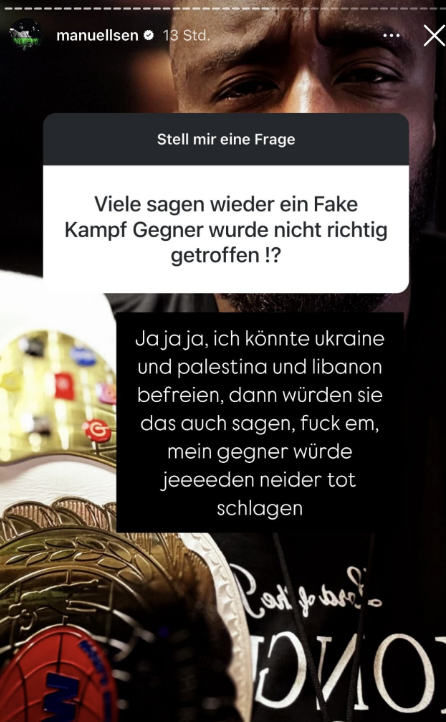 Manuellsen über Hater