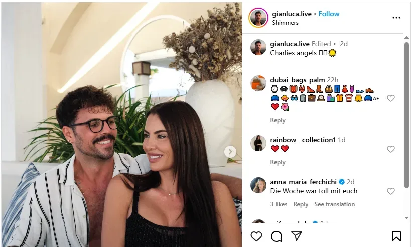 Anna-Maria und Influencer Giancarlo