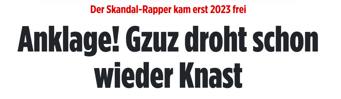 Gzuz muss vor Gericht