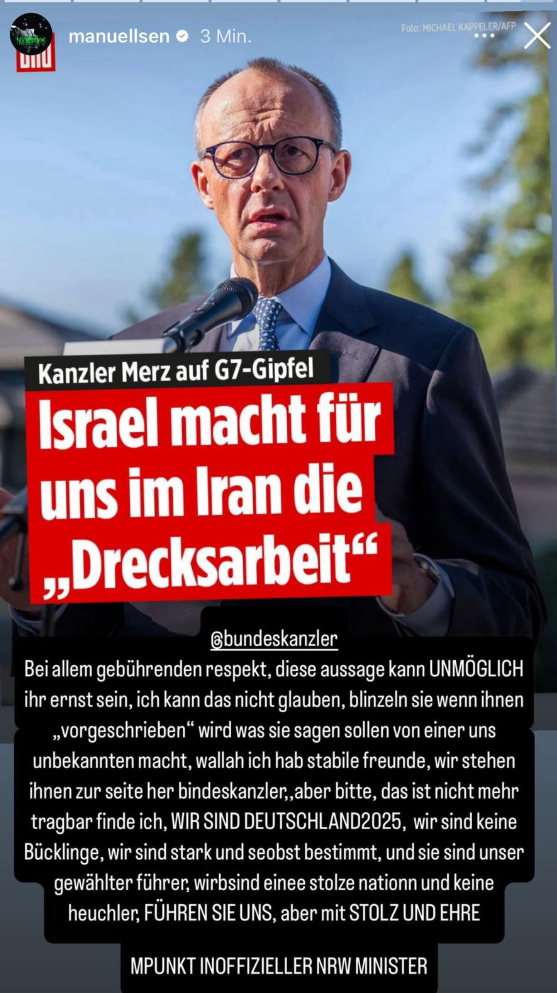 Manuellsen spricht zu Merz