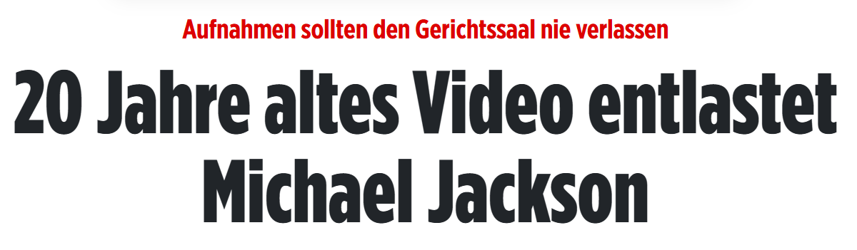 Michael Jackson wurde freigesprochen