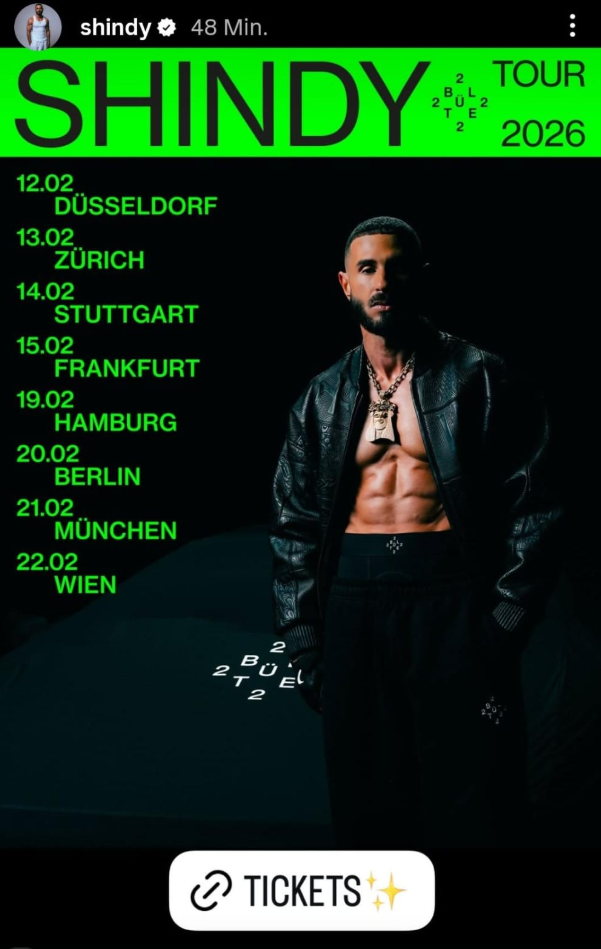 Shindys Tour 2026