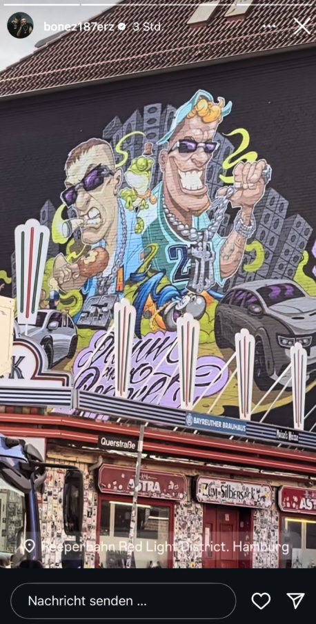 Bonez MC lässt sich Wandgemälde errichten