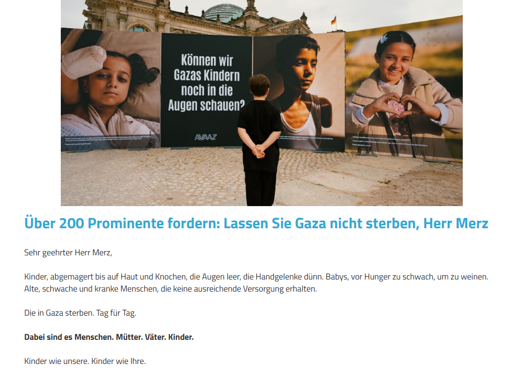 Offener Brief an Bundeskanzler Merz