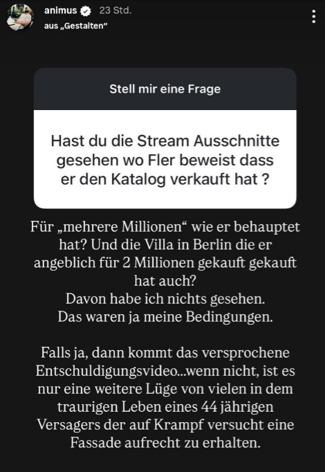 Animus via Instagram-Story