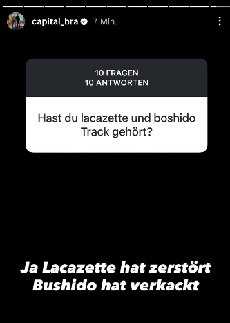Capital Bra via Instagram-Story