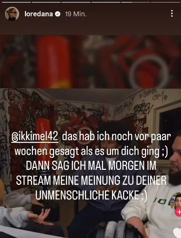 Loredana via Instagram-Story