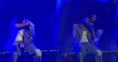 Samra weint hemmungslos auf seinem Konzert und muss von seiner Frau beruhigt werden