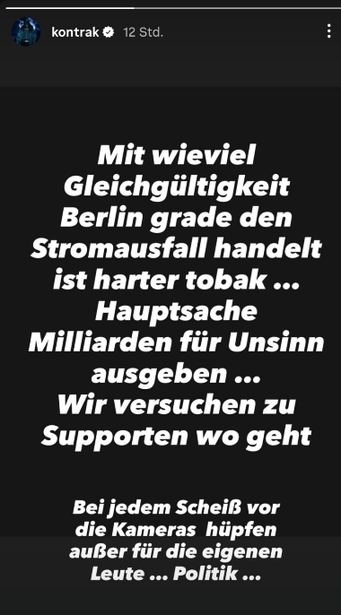 Kontra K via Instagram Story