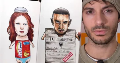 Ikkimel als Actimel, Haftbefehl als Haftbefehl – Künstler soll „Manuellsen als Schokobon“ zeichnen