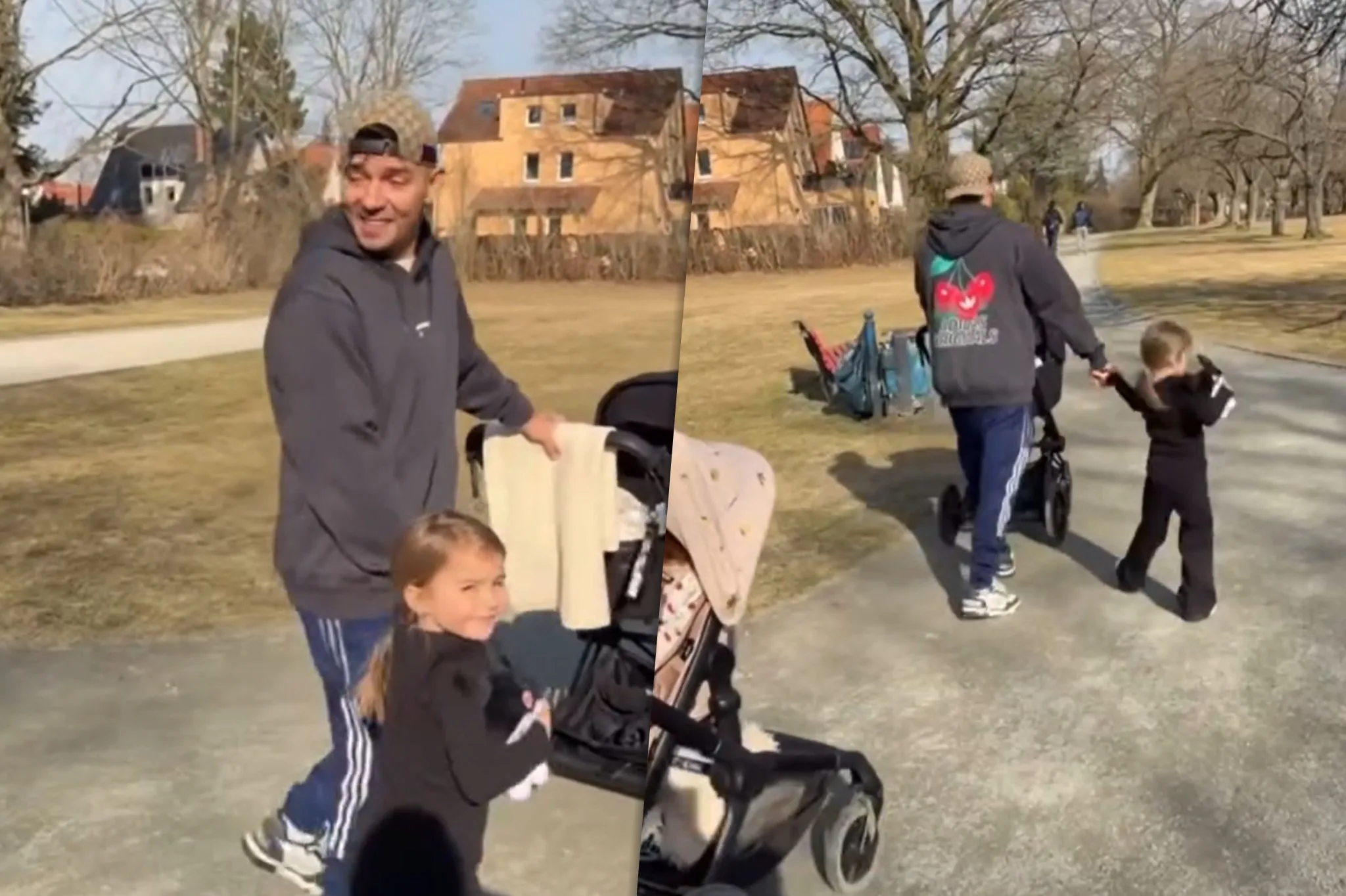 Capital Bra zeigt sich erstmals mit seiner Frau und seinen Kindern ...