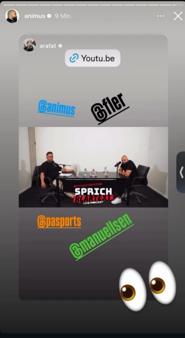 Animus via Instagram Story