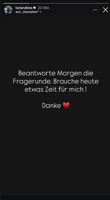 Luna Rabea via Instagram Story