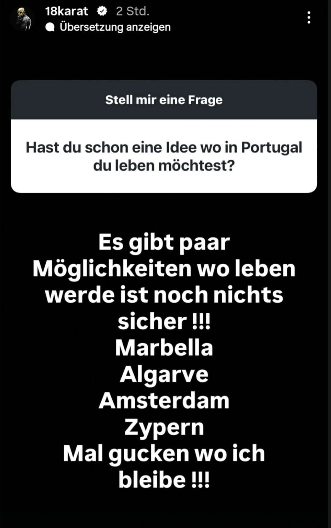 18 Karat via Instagram-Story