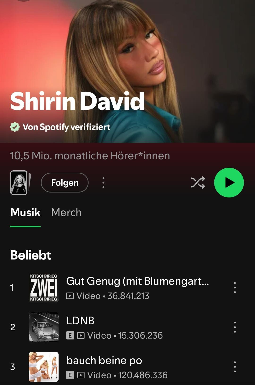 Shirin David Spotify